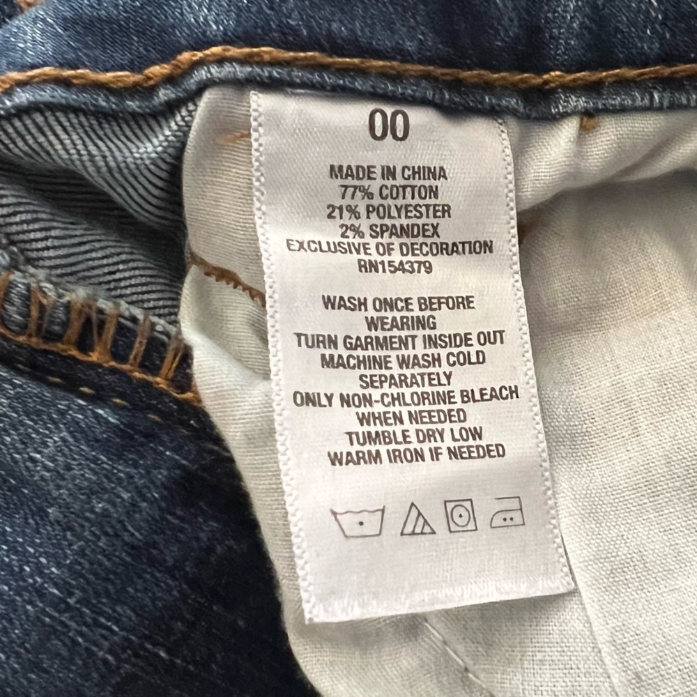 Aeropostale high waisted cropped jegging vintage jeans - women’s size 00 - Picture 9 of 12